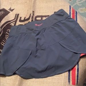 Sugio Gray Pink athletic skirt shorts pads run S
